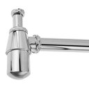 Ver imagem 3 de Kit 2 Sifão Pia Tanque Lavanderia Metal com Copo Cr. 1.1/4x2