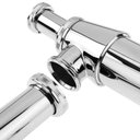 Ver imagem 4 de Kit 2 Sifão Pia Tanque Lavanderia Metal com Copo Cr. 1.1/4x2