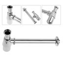 Ver imagem 2 de Kit 2 Sifão Pia Tanque Lavanderia Metal com Copo Cr. 1.1/4x2