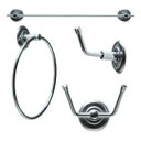 Ver imagem 1 de KIT PORTA TOALHA 4 PEÇAS FJM CLASSIC AÇO INOX FJM CRISTAIS