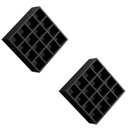 Ver imagem 2 de Kit 2 Nicho Decorativo Porta Toalha com 16 Nichos Multiuso Glamour:preto