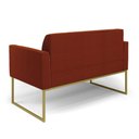 Ver imagem 7 de Sofá 2 Lugares Namoradeira Industrial Dourado Marisa Bouclê D03 - D’Rossi