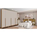 Ver imagem 2 de Guarda Roupa New Guarapari com 6 Portas e 6 Gavetas Móveis Rimo Carvalho/off White