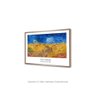 Quadro "campo de Trigo com Corvos, 1890" de Van Gogh C/ Vidro Moldura Caixa Bronze 84x119cm - 1