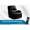 Ver imagem 1 de Poltrona Reclinável Motorizada P/ Sala Buenos Aires Magnum Zero Wall Courano Preto -