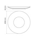 Ver imagem 2 de Jogo de Pratos Rasos 6 Pcs Rústico 25 Cm Porcelana Decorada Tramontina