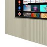 Painel para TV 2.3 Ripado com LED Nobre Off White - Gelius Móveis - 4