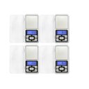 Ver imagem 1 de Kit 4 Balanças de Bolso Digitais Pocket Scale de Alta Precisão Eletrônicas Portáteis 500g:prata/únic