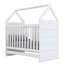 Quarto de Bebê Mississipi 4 Portas com Berço Montessoriano Americano Branco HP - Henn - 9
