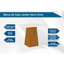Ver imagem 3 de Mesa Cozinha Dora 90 + 4 Cad Anne Nature/Corano Creme Henn