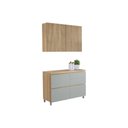 Ver imagem 7 de Kit de Cozinha Completa 2 Peças Rainha (1aéreo+1balcão) C2p44 Branca/nature - Nesher