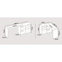 Ver imagem 6 de Mesa para Computador Office Zínia Branco - Moveisaqui