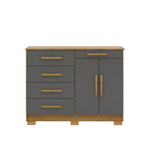 Cômoda Quarto 122cm com 2 Portas Sapateira Vitória Nature/alasca V01 - D’Rossi