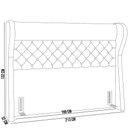 Ver imagem 6 de Kit Cabeceira Cama Box Casal 195 Cm Madrid com Puff Recamier Santorini Couríssimo Marrom - Lyam