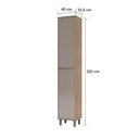 Ver imagem 4 de Paneleiro 40 Cm 2 Portas De Abrir Mel Vanilla C/Graff