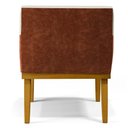 Ver imagem 6 de Kit 2 Poltronas Decorativas Vitória W01 Linho Bege/ Sintético Camel - Mpozenato