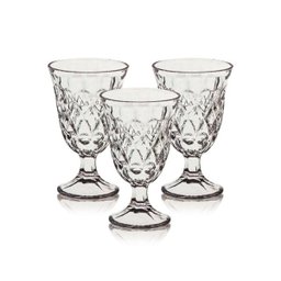 Conjunto Com 6 Taças De Vidro Para Água Vinho Sorvete 226 Ml - 3