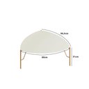 Ver imagem 3 de Mesa de Centro Bend Triangular MDF Metal Luna com Dourado Casa Lar Shop