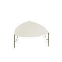 Ver imagem 2 de Mesa de Centro Bend Triangular MDF Metal Luna com Dourado Casa Lar Shop