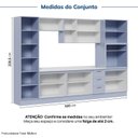 Ver imagem 4 de Cozinha Planejada 7 Peças sem Tampo com Cristaleira Marselha CabeCasa MadeiraOriginals Azul/Sereno