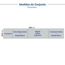 Ver imagem 7 de Cozinha Planejada 7 Peças sem Tampo com Cristaleira Marselha CabeCasa MadeiraOriginals Azul/Sereno