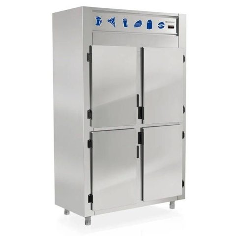 Geladeira/refrigerador Comercial Inox 4 Portas Cegas Grep-4p Gelopar 110v