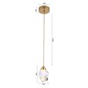 Ver imagem 2 de Lustre Pendente Nordecor Mya 2411 Led Bivolt Dourado