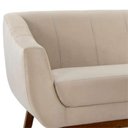 Ver imagem 3 de Sofá 3 Lugares Milano Creme Base Madeira Larbelle Móveis