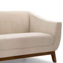 Ver imagem 4 de Sofá 3 Lugares Milano Creme Base Madeira Larbelle Móveis