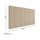 Ver imagem 4 de Cabeceira Lisa Solteiro Estofada Suede Espuma Premium Modulada Conforto e Design - Areia