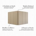 Ver imagem 3 de Cabeceira Lisa Solteiro Estofada Suede Espuma Premium Modulada Conforto e Design - Areia