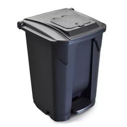 Lixeira Com Roda Pedal E Tampa Click 60 Litros Arqplast - Preto - 1 Lixeira Com Roda Pedal E Tampa Click 60 Litros Arqplast - Preto - 1
