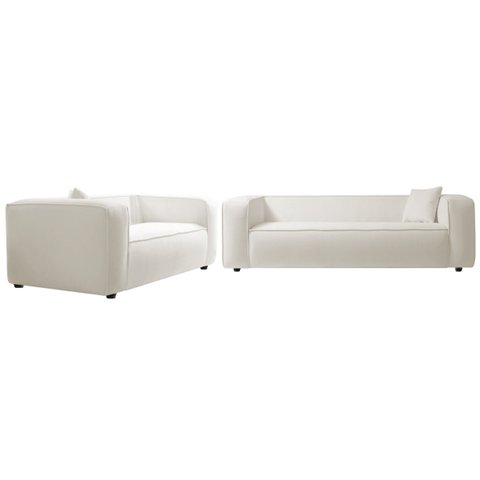 Kit Sofá 3 Lugares 200cm e Poltrona Cecília Bouclé - Adj Decor