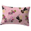 Ver imagem 1 de Fronha Portallar Malha Estampada Lol Omg Glam 48cmx68cm Rose