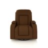 Poltrona do Papai Reclinável Giratória e Balanço Sala de Cinema Crihs com Massagem e Aquecimento PU Caramelo G23 - Gran Belo - 2