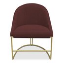 Ver imagem 7 de Kit 08 Cadeiras Poltrona de Jantar Bela Suede Marsala Base Metálica Industrial Dourado - Pallazio