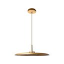 Ver imagem 1 de Lustre Pendente Dot Slim Redondo 55cm LED 3000k 19W Bivolt Dourado Fosco