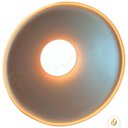 Ver imagem 7 de Lustre Pendente Dot Slim Redondo 55cm LED 3000k 19W Bivolt Dourado Fosco