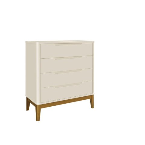Cômoda 4 Gavetas Boom Classic - Reller Comôda Boom Classic Areia Fosco