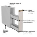 Ver imagem 4 de Armário Multiuso Balcão 1 Gaveta 20x53 cm Porta Temperos Vitória Rimo Branco/Off White Móveis Rimo