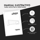 Ver mais imagens de Kit 2 Cabideiros de Parede Arara Suspensa Pendurador de Roupa