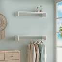 Ver imagem 6 de Kit 2 Cabideiros de Parede Arara Suspensa Organizador de Roupas