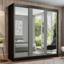 Ver imagem 2 de Guarda-roupa Casal Madesa Reno 3 Portas de Correr de Espelho
