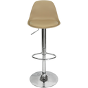 Ver imagem 3 de Kit 2 Banquetas Joly Luisa Eames Saarinen Base Giratória Cromada - Bege