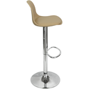 Ver imagem 4 de Kit 2 Banquetas Joly Luisa Eames Saarinen Base Giratória Cromada - Bege