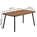 Ver imagem 6 de Mesa Jantar Retangular 160cm + 6 Cadeiras Duo Estofadas Np