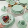 Aparelho Jantar Decorato Haus Concept 20 Pçs Cerâmica Verde - 8