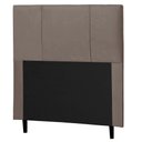 Ver imagem 1 de Cabeceira Cama Box Solteiro Donna 90cm Suede Marrom