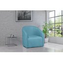 Ver imagem 1 de Kit 2 Poltronas Decorativa Julia Veludo Azul Turquesa - Lm Decor