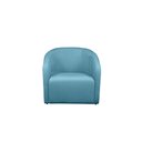 Ver imagem 3 de Kit 2 Poltronas Decorativa Julia Veludo Azul Turquesa - Lm Decor